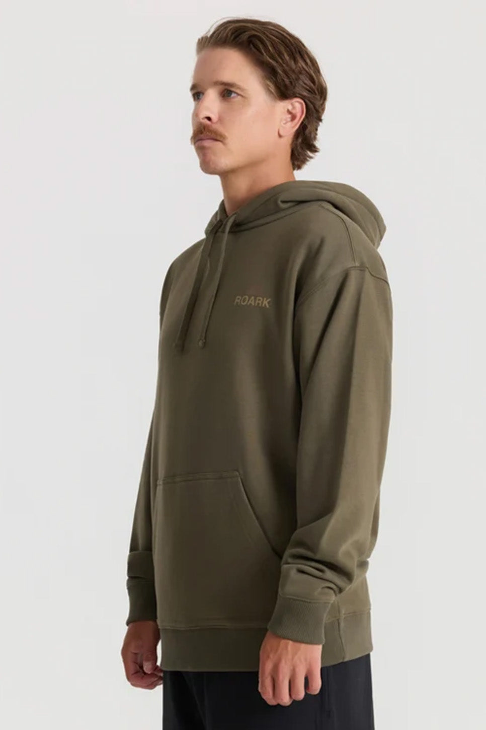 Roark Revival - Tri Camp Hood - Military - Model Side