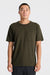 Roark Revival Well Worn Organic Tee in Military — Front view