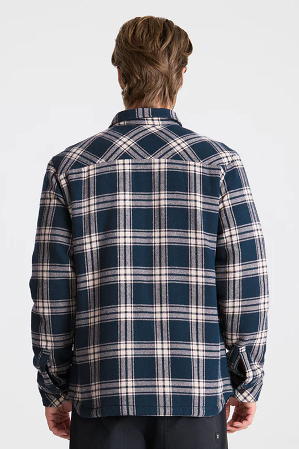 roark backwoods overshirt navy back