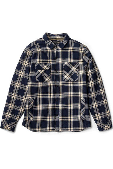 roark backwoods overshirt navy flatlay