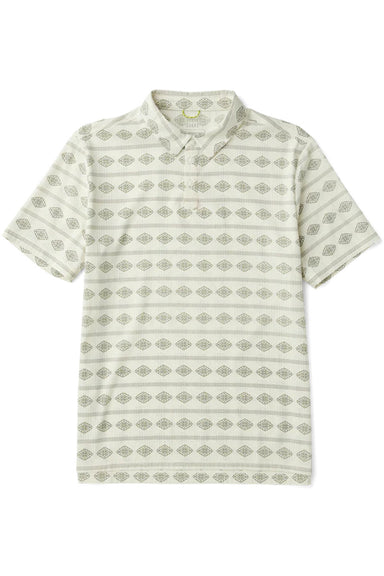 roark bless up polo unbleached flatlay