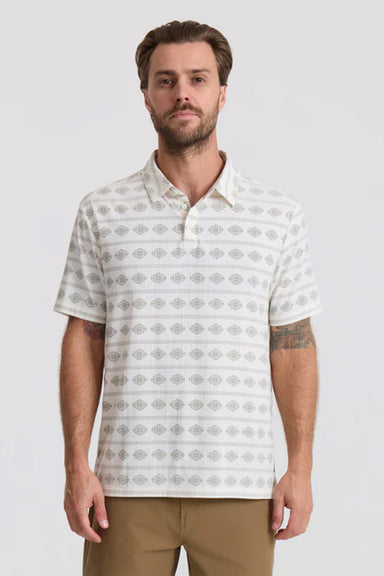 roark bless up polo unbleached front