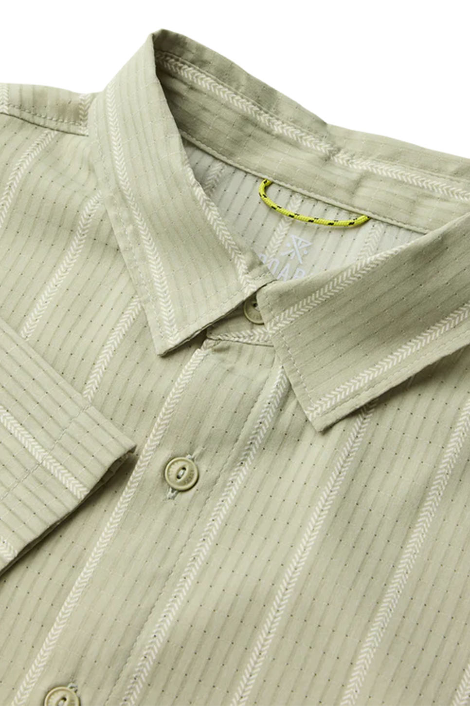 roark bless up ss sage stripe detail