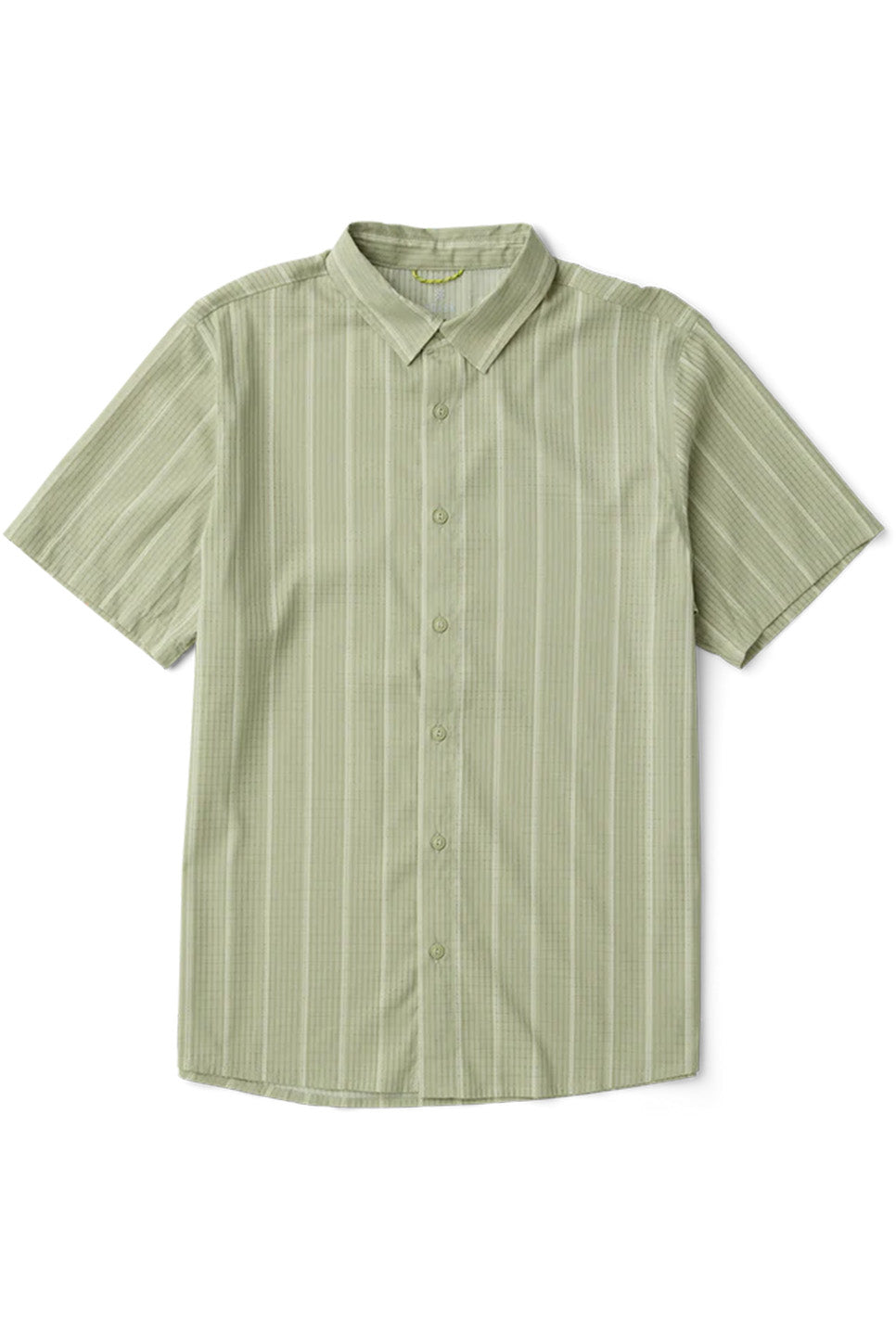 roark bless up ss sage stripe flatlay