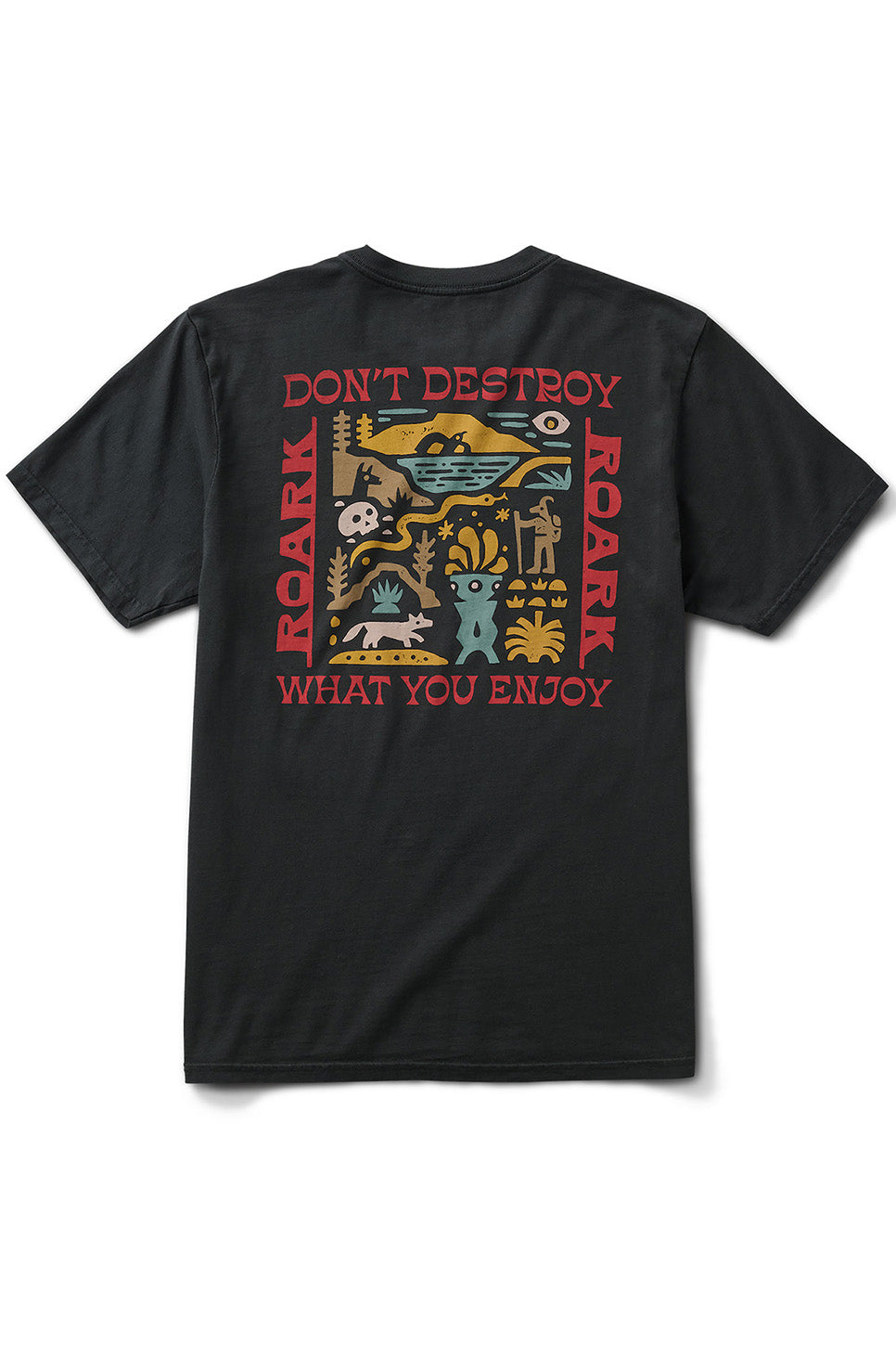 roark enjoy black flatlay