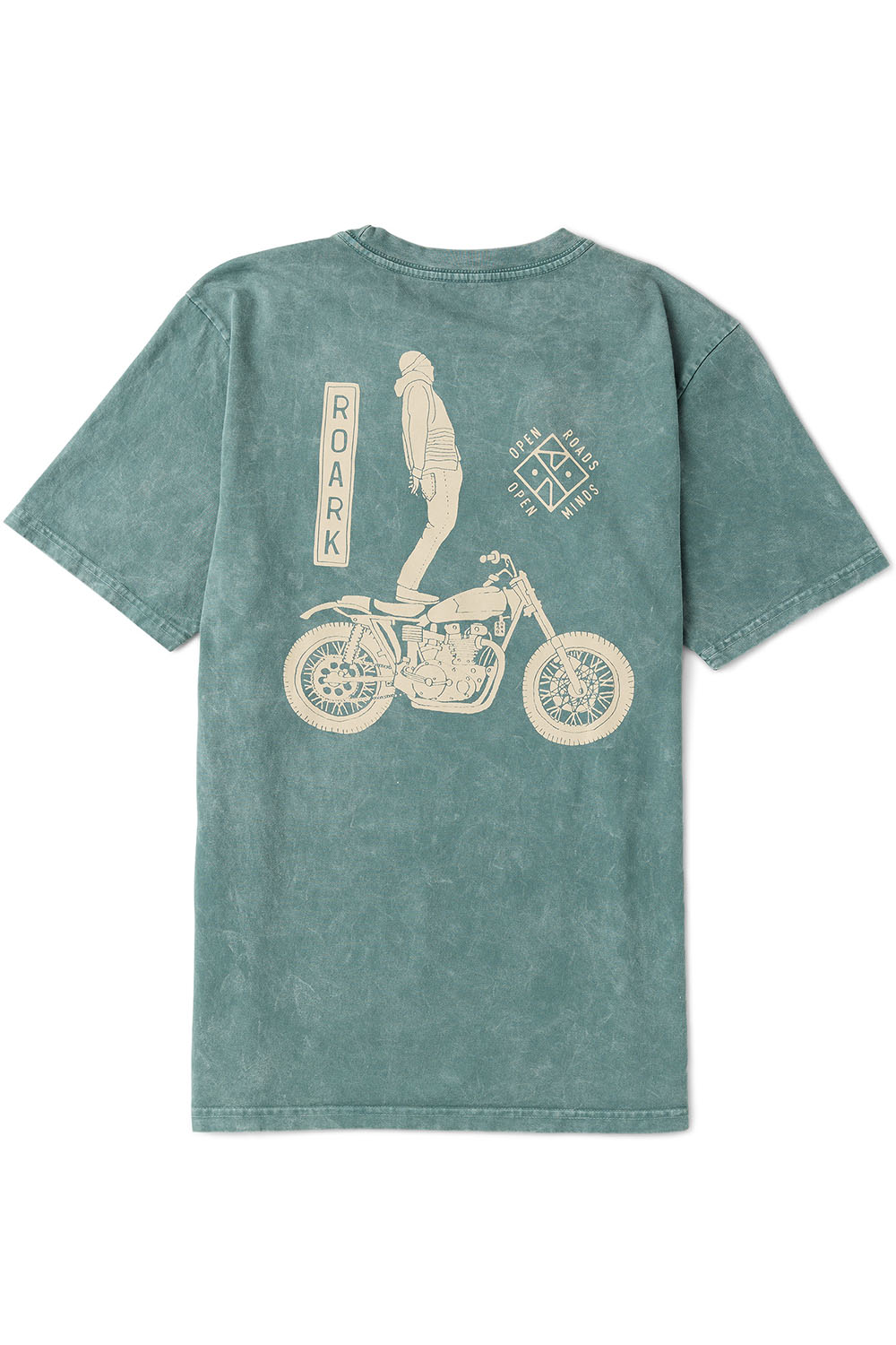 roark ghostrider tee slate green flatlay