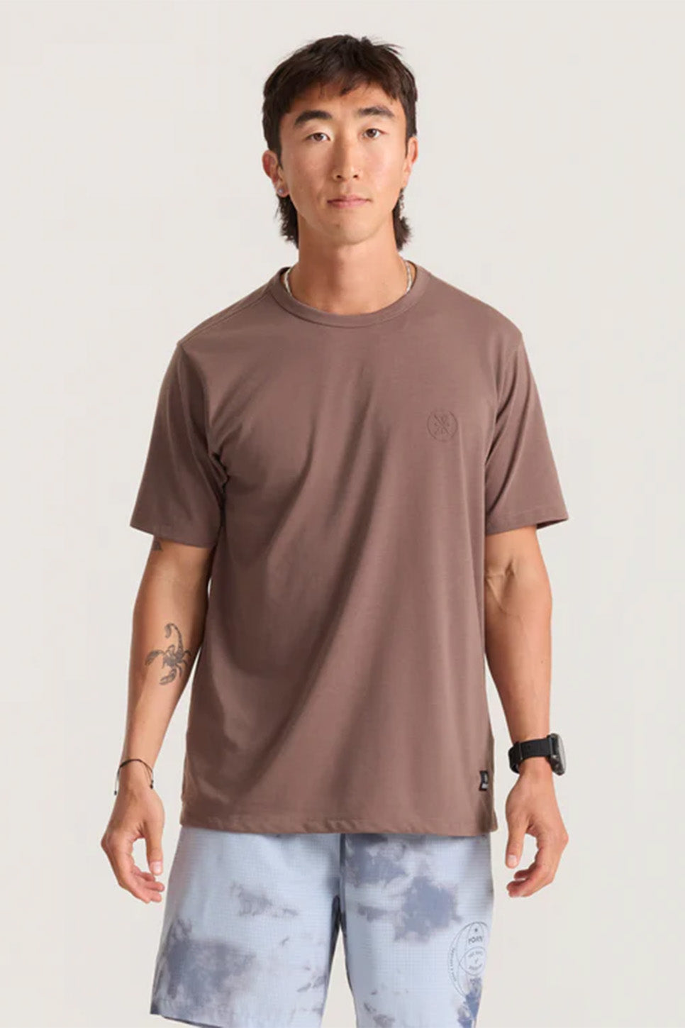 roark mathis active ss faded brown front