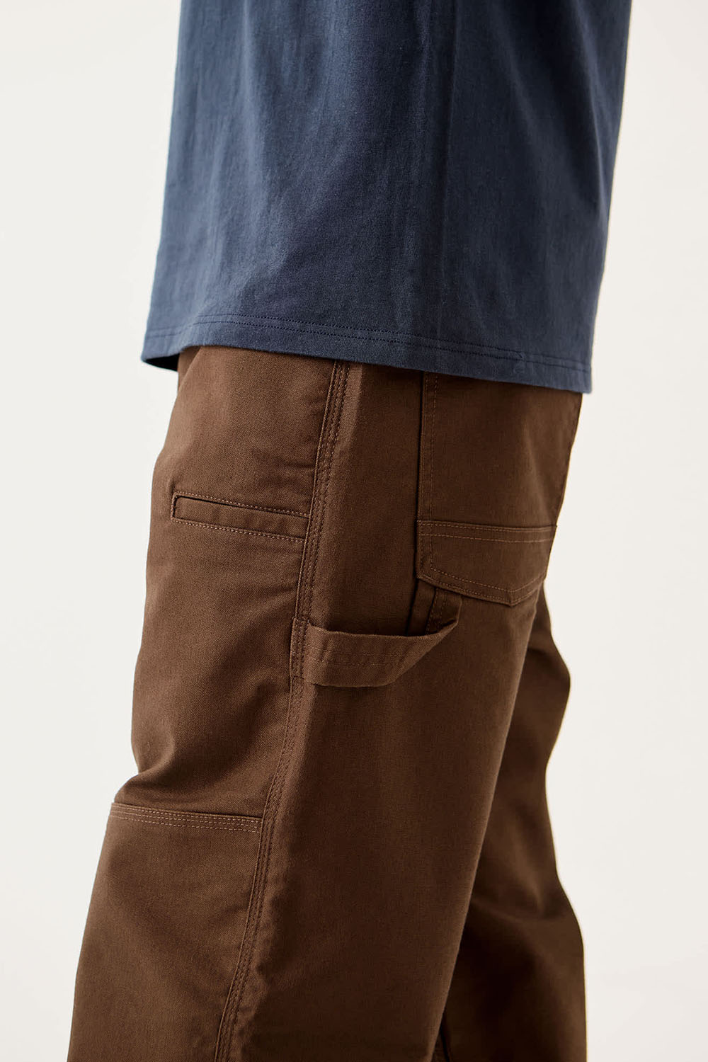 Brixton - Builders Carpenter Pant - Walnut Brown - Model Detail