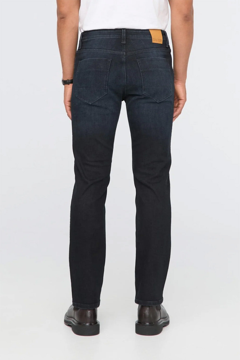 Duer - Performance Denim+ Straight - Carbon Stone - Back