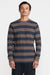 RVCA - Dayshift Thermal Stripe Long Sleeve - Mocha - Model Front