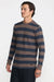 RVCA - Dayshift Thermal Stripe Long Sleeve - Mocha - Model Side