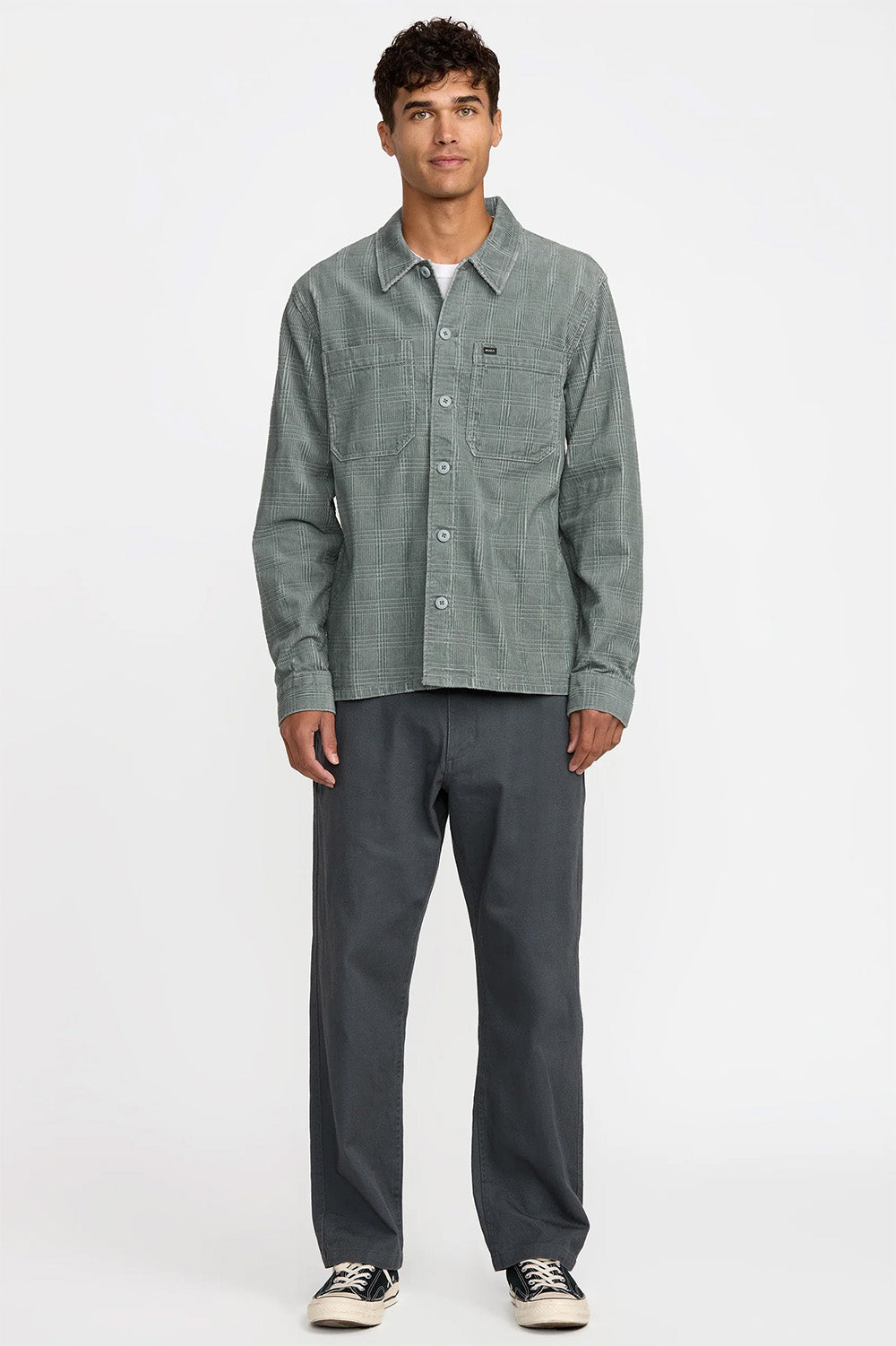 rvca adams overshirt lead