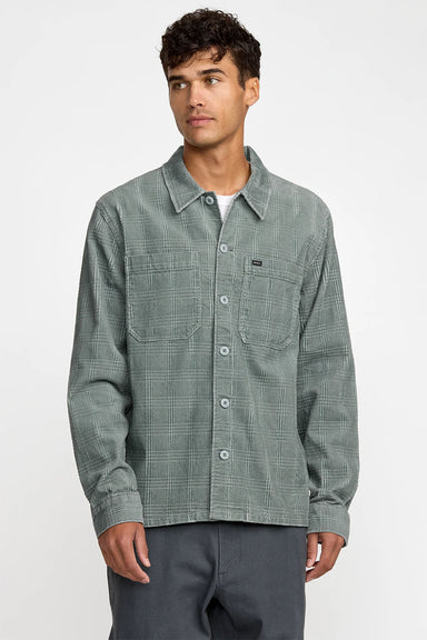 rvca adams overshirt lead front