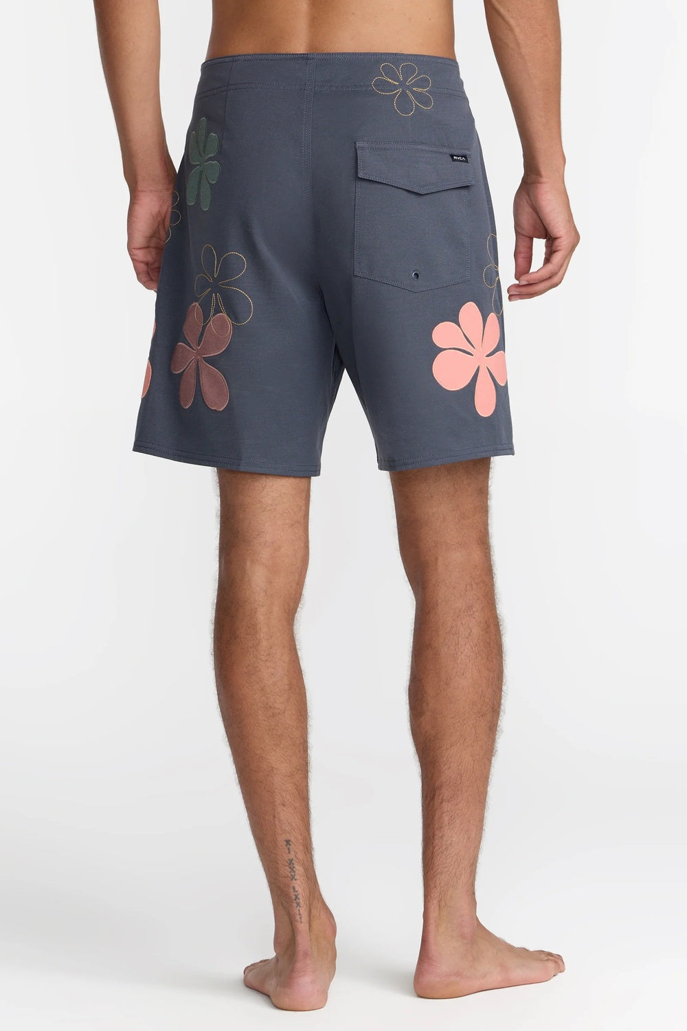 rvca bryce baker 18 garage blue back
