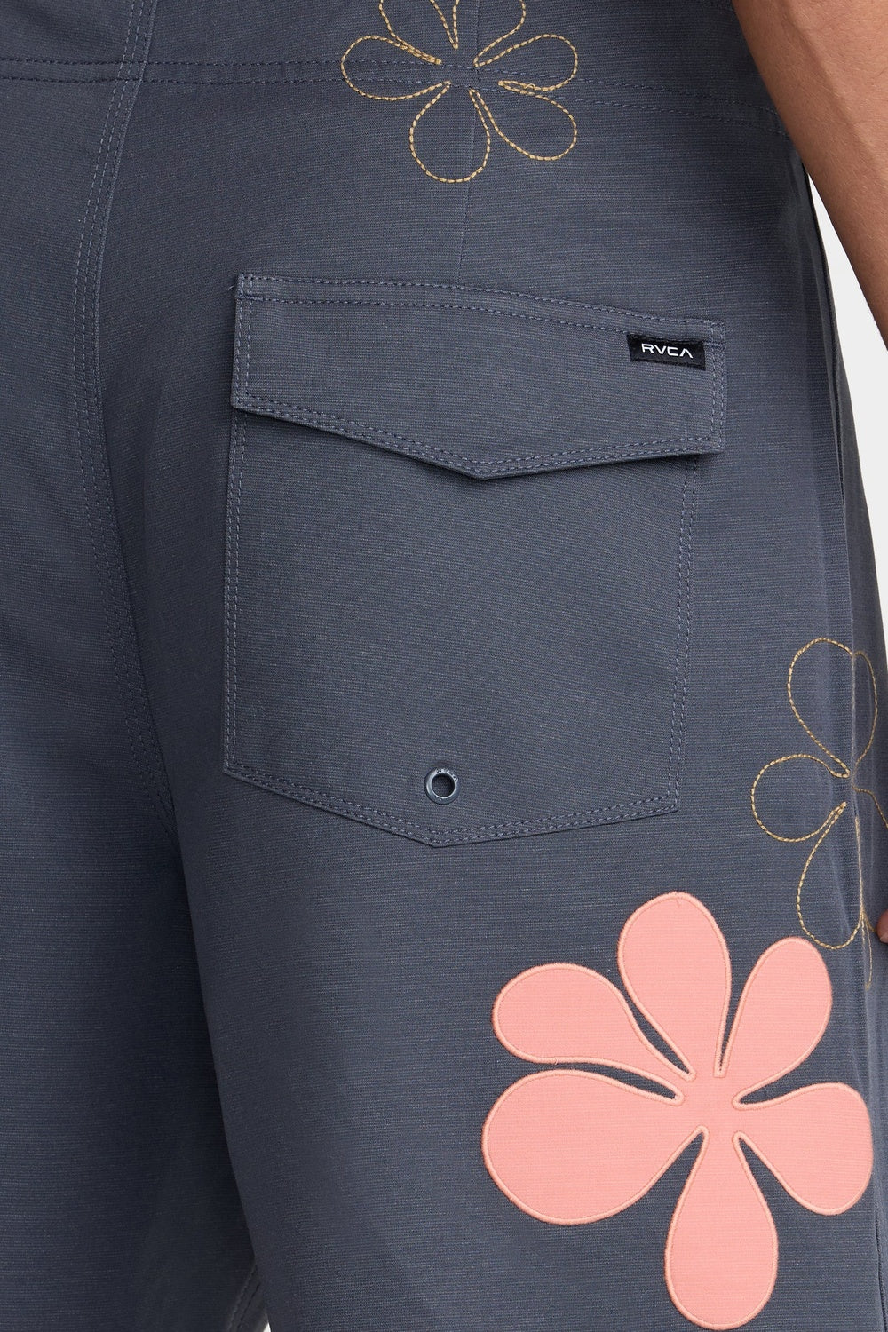 rvca bryce baker 18 garage blue detail