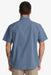rvca dayshift workwear stripe ss vintage navy back