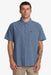 rvca dayshift workwear stripe ss vintage navy front