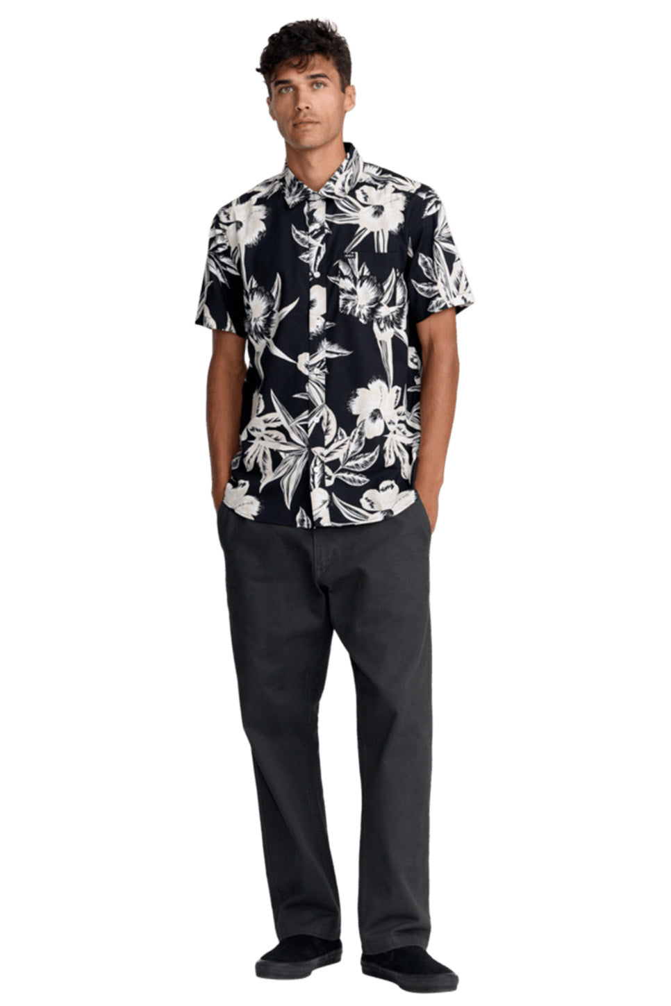 rvca overspray ss black