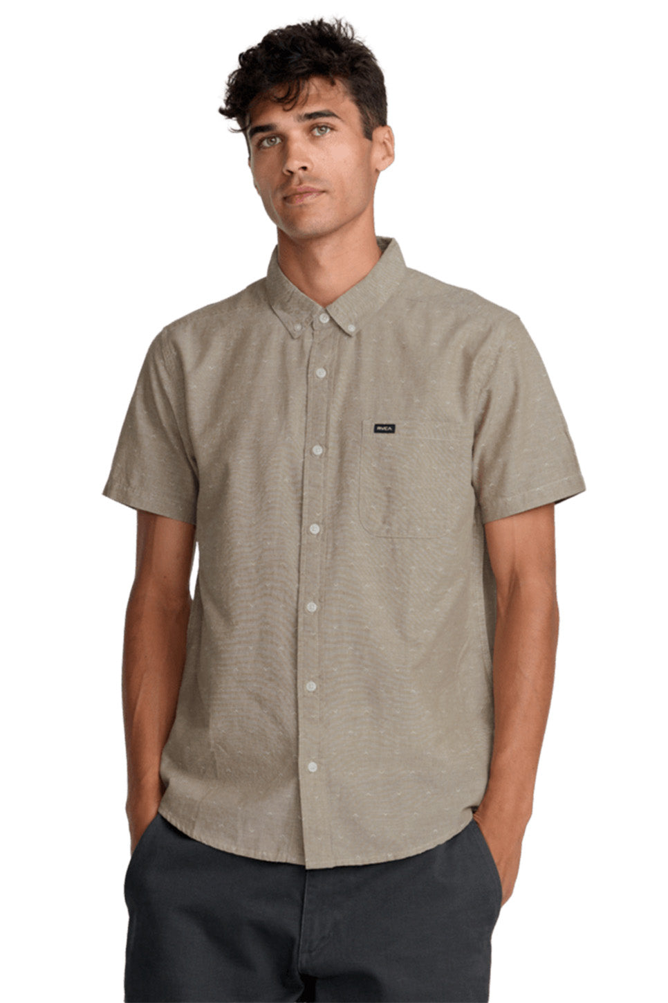 rvca that'll do dobby ss sand front