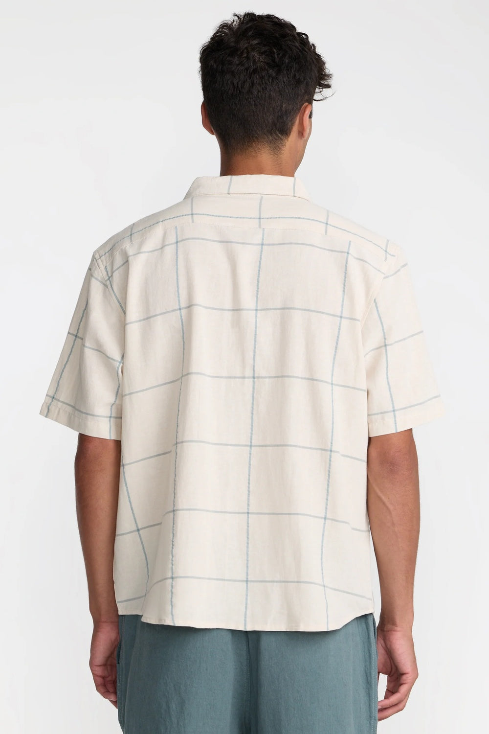 rvca vacancy plaid ss ceramic back