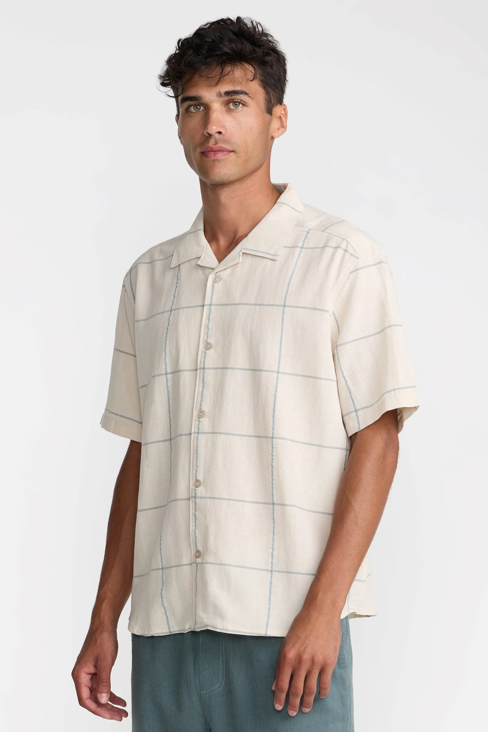rvca vacancy plaid ss ceramic side