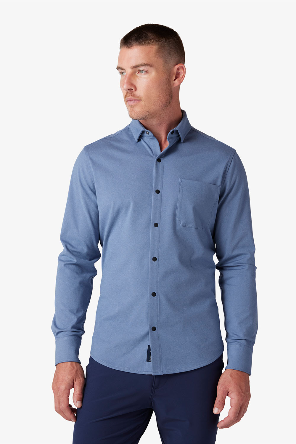 Mizzen + Main - Nolan LS - Coastal Fjord Heather