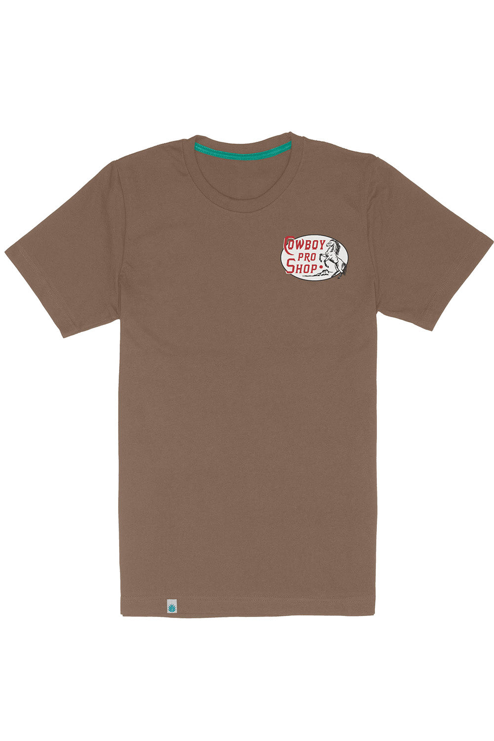 Sendero - Cowboy Pro Shop Tee - Light Brown - Flatlay Front