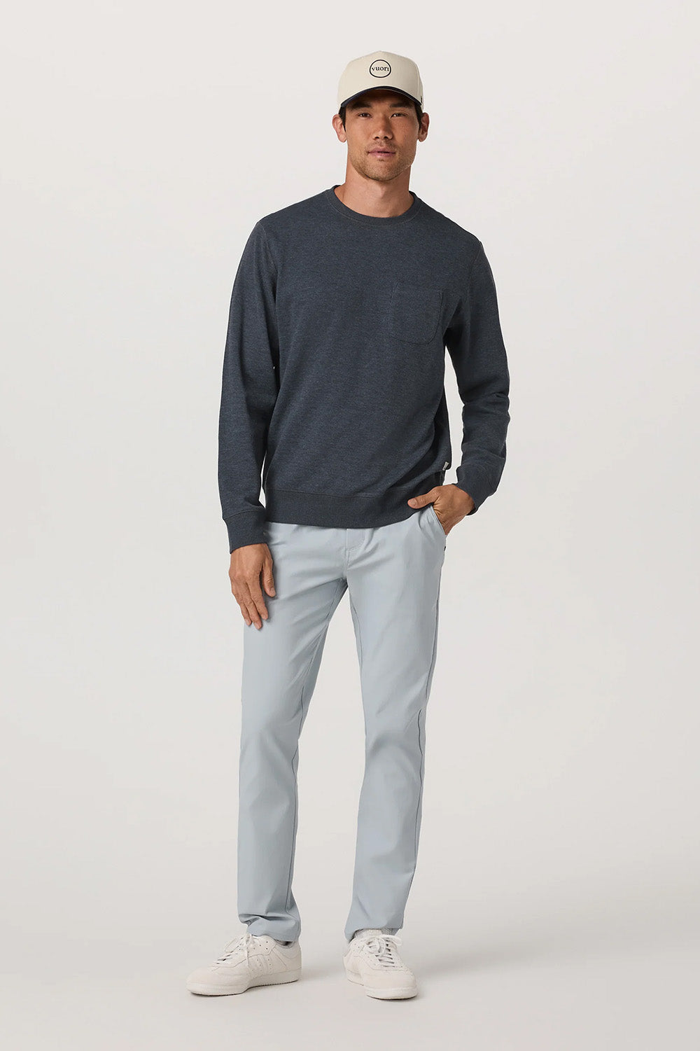 Vuori - Jeffreys Crew 2.0 - Navy Heather