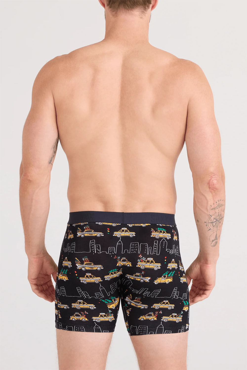 saxx vibe xtra soft boxer brief with fly hail the holiday back