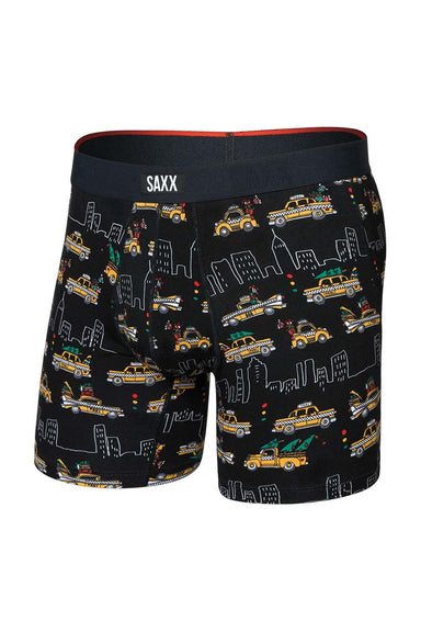 saxx vibe xtra soft boxer brief with fly hail the holiday flatlay