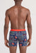 saxx vibe xtra soft boxer brief with fly sleigh invaders back