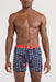 saxx vibe xtra soft boxer brief with fly sleigh invaders front