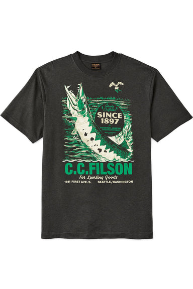 Filson FRONTIER GRAPHIC T-SHIRT Peat Front