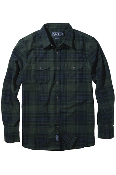 Grayers - Westlake Heritage Flannel - Green Navy - Flatlay