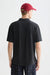scotch and soda 3 crosses garment dyed polo in meteorite back view