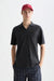 scotch and soda 3 crosses garment dyed polo in meteorite front view