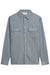 Scotch and Soda Corduroy Check Shirt in Trade Winds — flatlay view