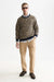 Scotch and Soda Jacquard Pullover in Tiles Flower Dijon/Sky Captain — full-body view