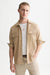 Scotch and Soda Jacquard Shirt in Dijon — Front view