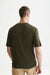 Scotch and Soda Knitted T-Shirt in Forest Night — back view