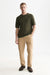 Scotch and Soda Knitted T-Shirt in Forest Night — full-body view