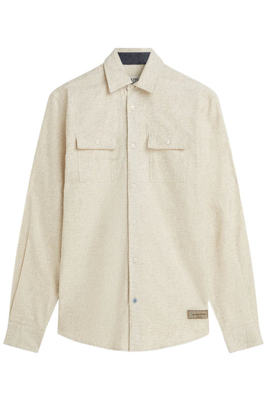 Scotch and Soda Melange Shirt in Eggnog — flatlay view