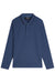 Scotch and Soda Structured Long Sleeve Polo in Ensign Blue — flatlay view