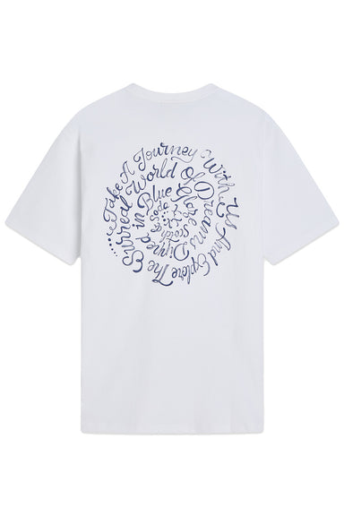 scotch and soda delfts artwork tee bright white back