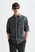 scotch and soda denim relaxed fit washed shirt meteorite front