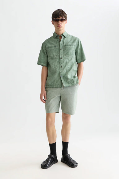 scotch and soda fave bermuda short garden green stripe