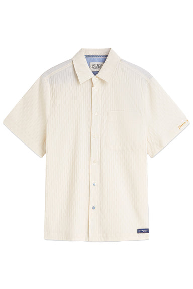 scotch and soda jacquard seersucker ss eggnog front