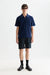 scotch and soda jacquard toweling polo pageant blue