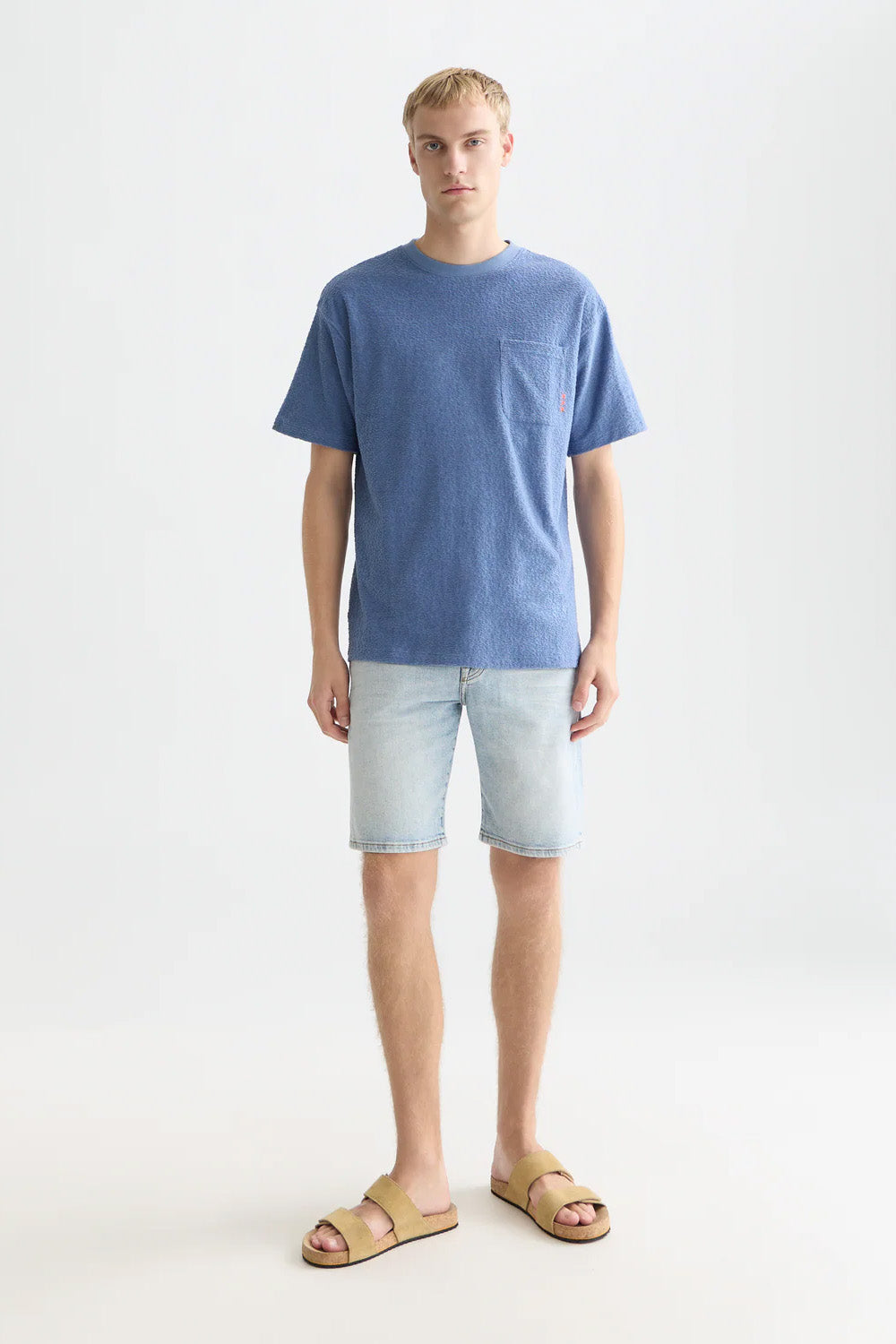 scotch and soda jacquard toweling t-shirt infinity 