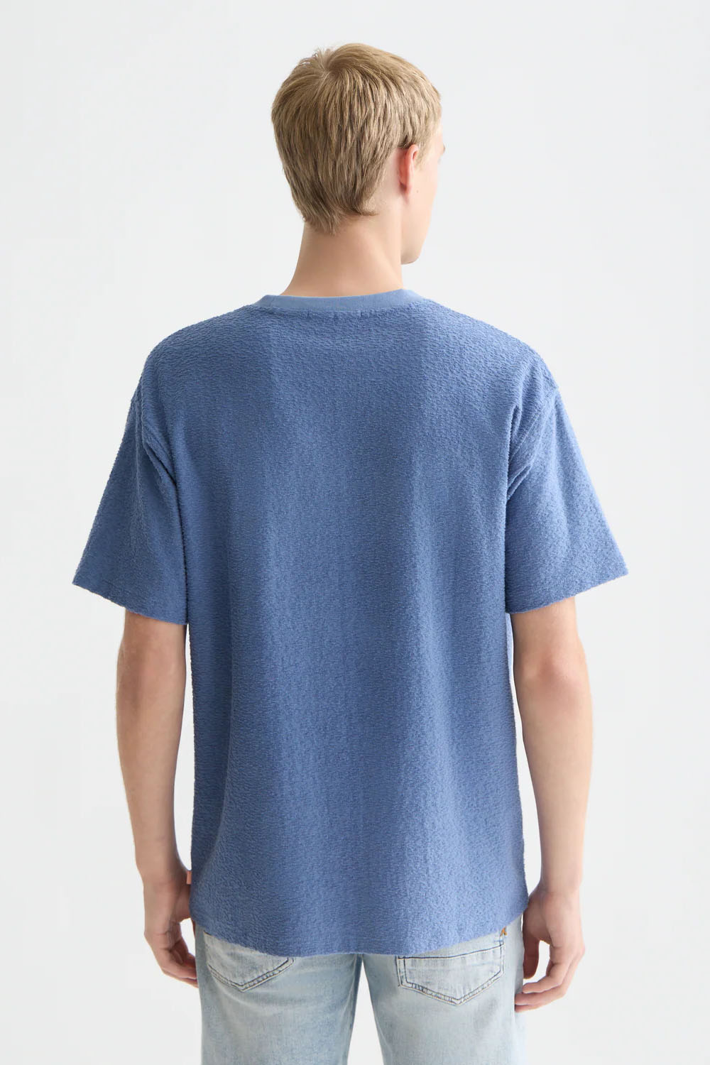 scotch and soda jacquard toweling t-shirt infinity back